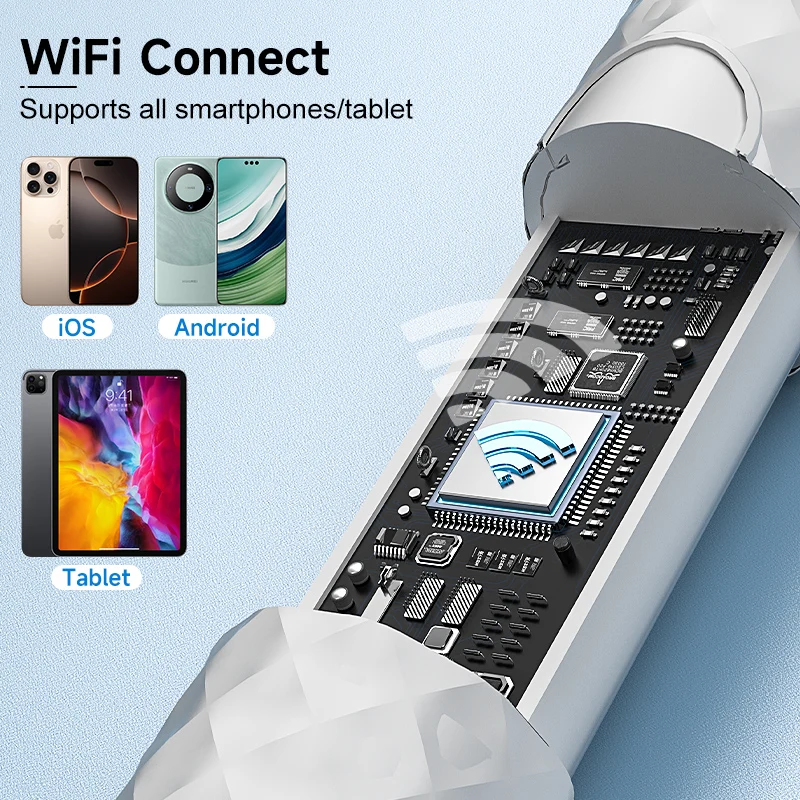 Visual Wireless Endoscope 4.2MM Camera Ear Scope WiFi Otoscope Ear Wax Cleaning Tools For xiaomi huawei iPhone