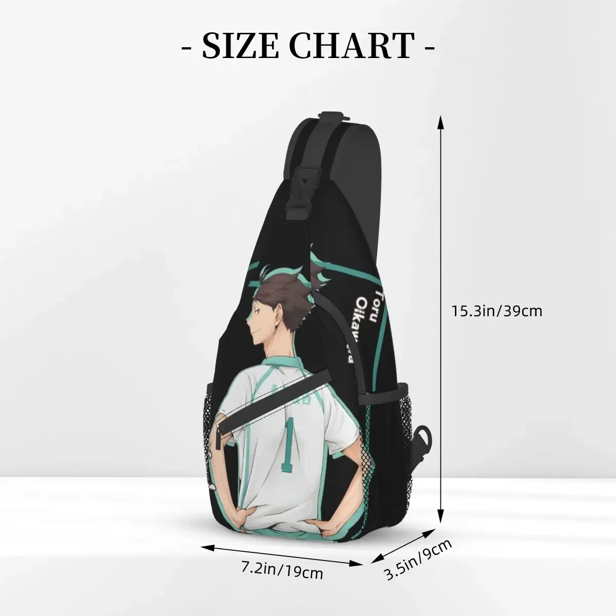 Haikyuu Toru Oikawa Crossbody Sling Bags Fashion Chest Bag Japanese Anime Shoulder Backpack Daypack Hiking Travel Biking Satchel