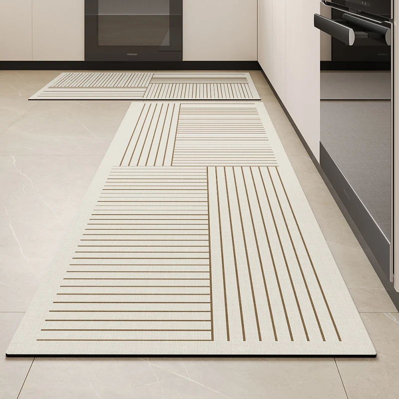 Alfombra De Pvc antideslizante absorbente para el suelo De la Cocina, alfombrillas De barro para pies, absorbente De agua, De secado rápido