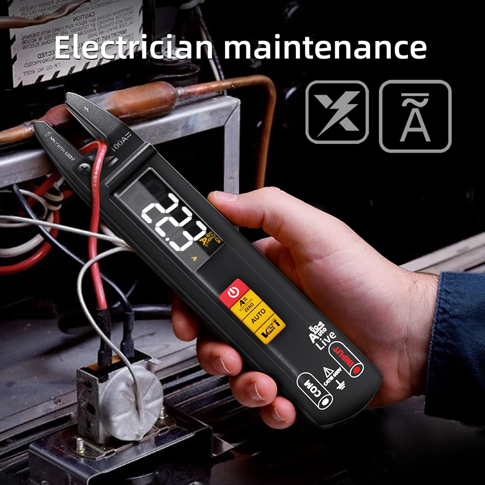 Imagem -02 - Bside u0 Digital Clamp Meter Fork dc ac Profissional 100a Amperímetro Alicerces T-rms Current Openjaw Tester Elétrica Auto Multímetro