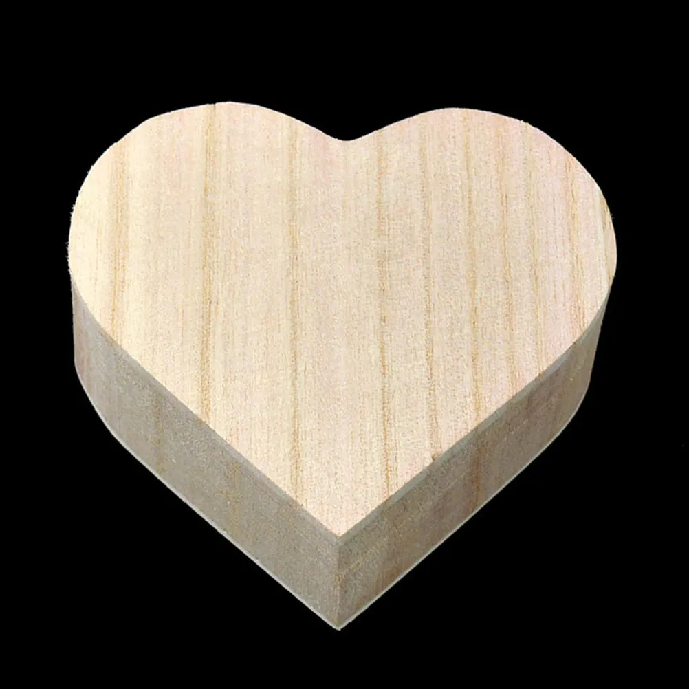 

Vintage Heart Shape Wooden Jewelry Box Premium Wood Material Delicate Classic Design Organizer for Rings Necklaces Accessories