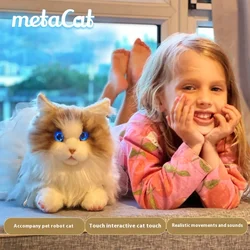 Mita Cat AI Smart Electronic Pets, Simulado Robô De Controle De Voz, Versão Em Inglês, Adulto E Crianças Brinquedo, Presente De Aniversário