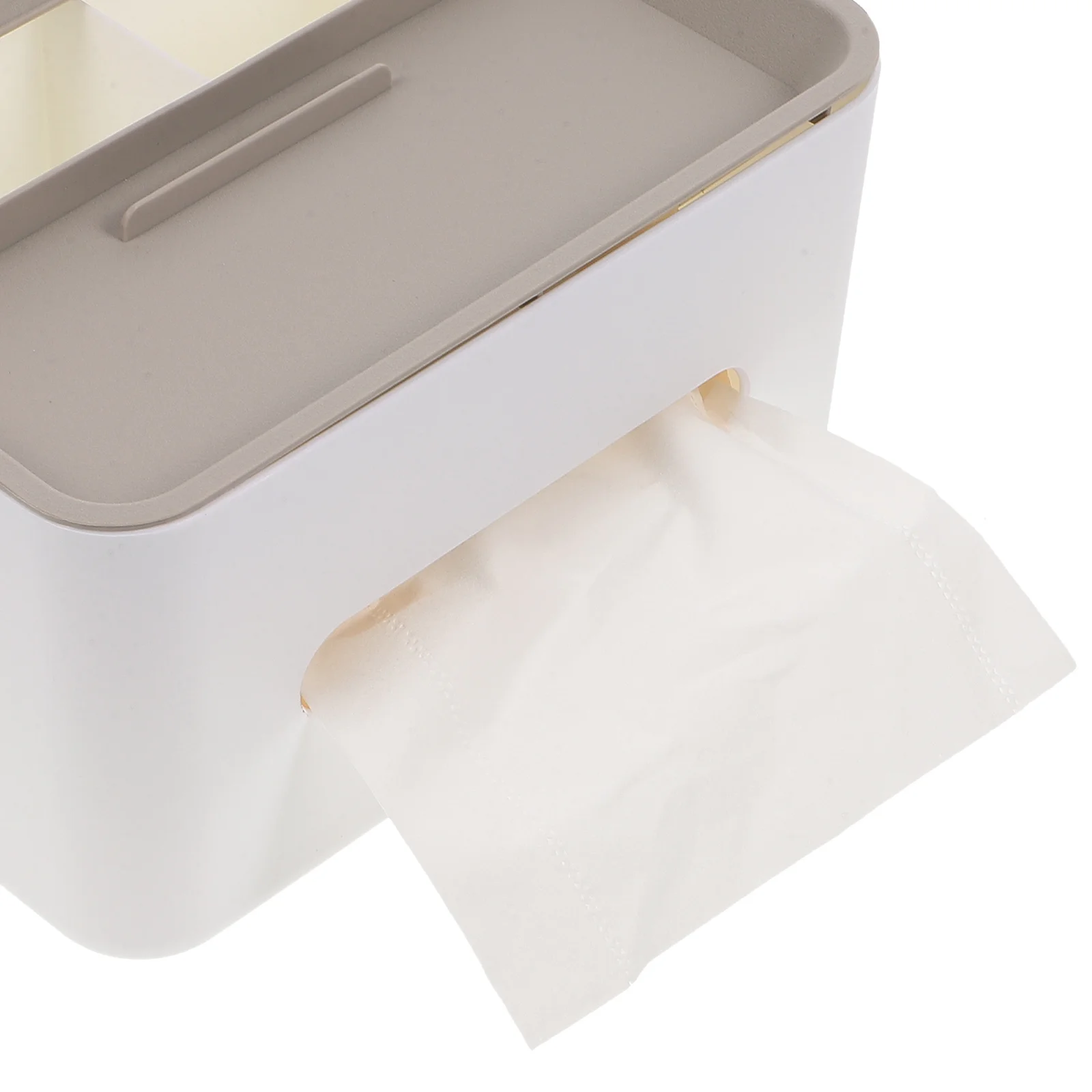 

Premium Abs Pp Material Desktop Tissue Holder For Home Office Organizer Modern White Plastic Paper Box Decor