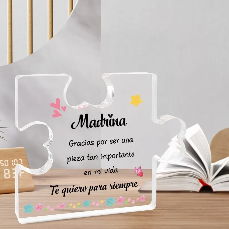 [2D Flat] Gift Godmother Christmas Gifts for Godmothers Acrylic Plaque Godmother Gifts Christmas Do You Want to Be My Godmother