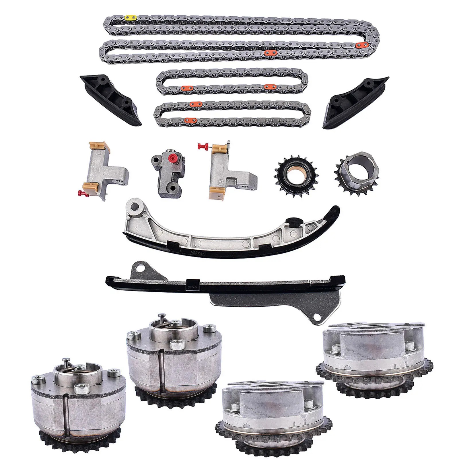 1 مجموعة توقيت سلسلة عدة عمود الحدبات ضرس 13050-31140 13050-31141 لتويوتا أفالون كامري سيينا هايلاندر 3.5 13050-31180 أجزاء #3