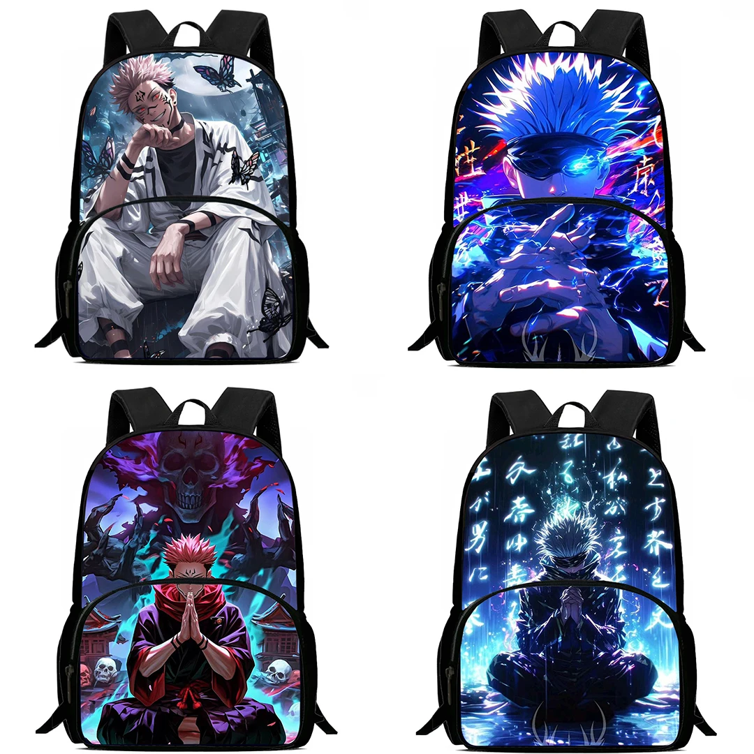 Kids Backpacks Jujutsu Kaisen Boys and Girls Student Birthday Gift Child School Bags Large Capacity Camping Durable Rucksack