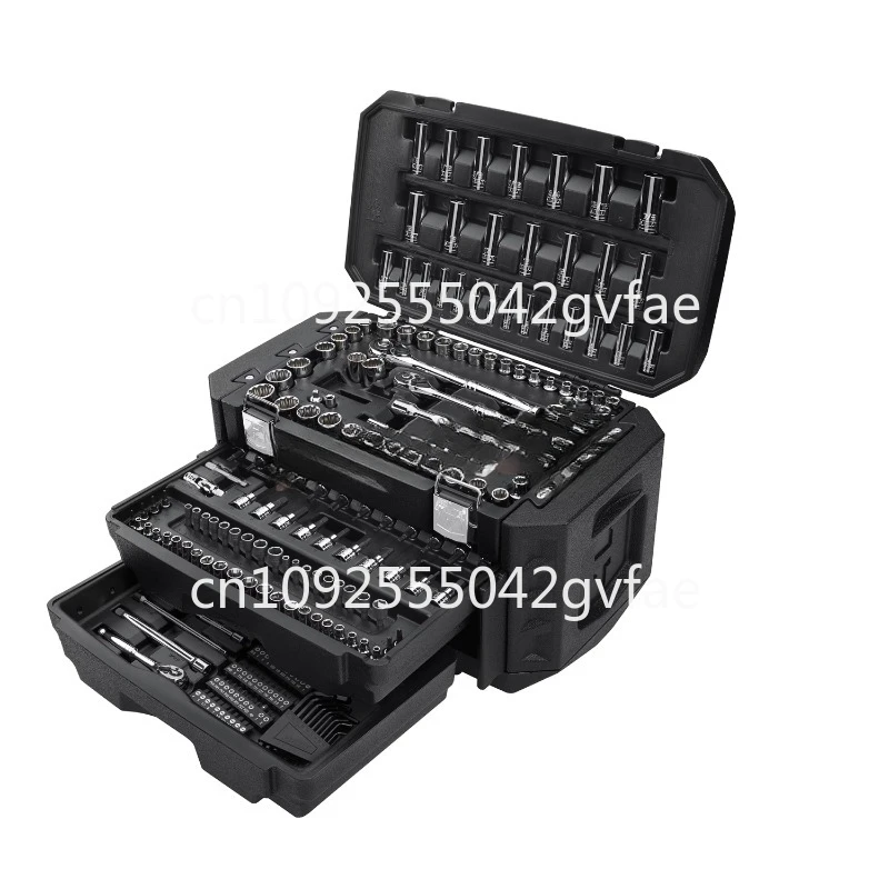 Multiple Drive Mechanics Tool Set, 215 Pcs, Chrome Finish