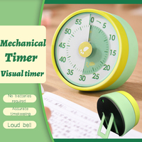 Visual Mechanical Timer No Need Battery Student Self-Discipline Time Manager Can Stands and Magnetic Home Kitchen Cooking Timer