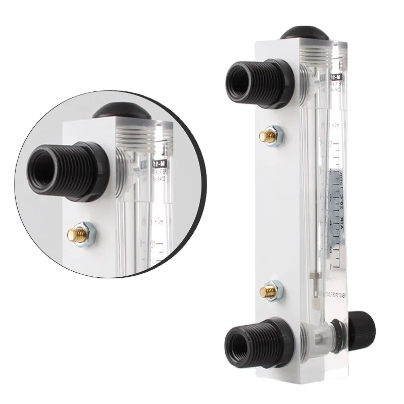 Panel Mounted Flow Meter Liquid Water Panel Rotor Flow Meter Suitable for Water Purification System Filtration Precision