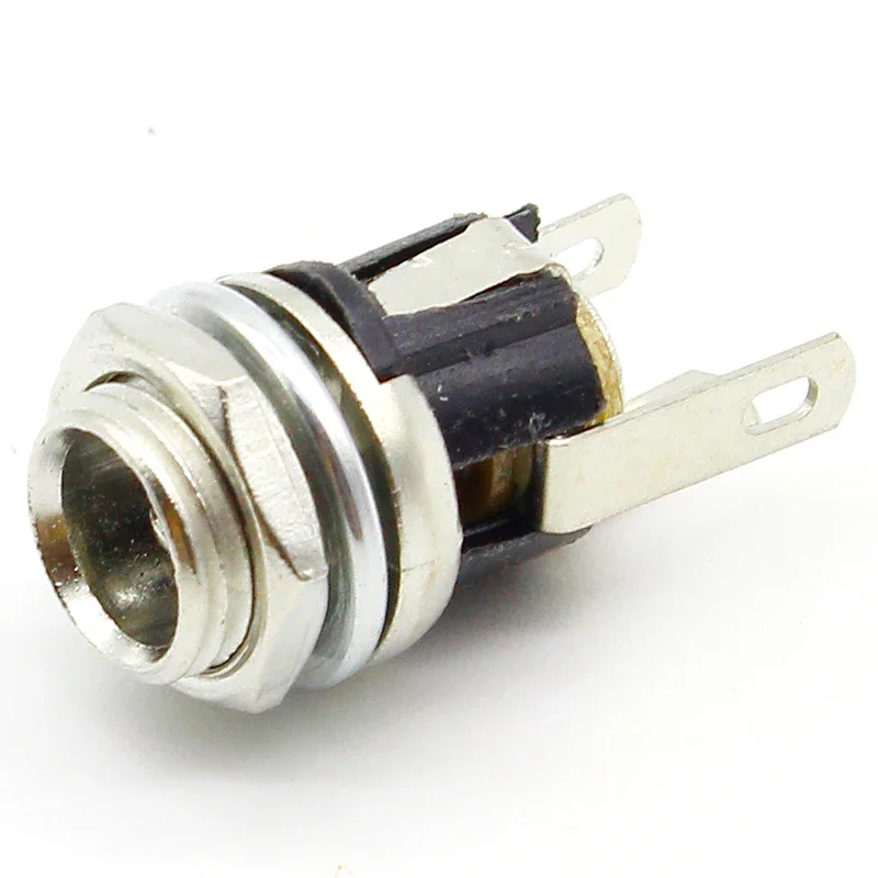 5 Pcs 5.5Mm X 2.1Mm Dc Power Jack Socket Female Panel Mount Connector