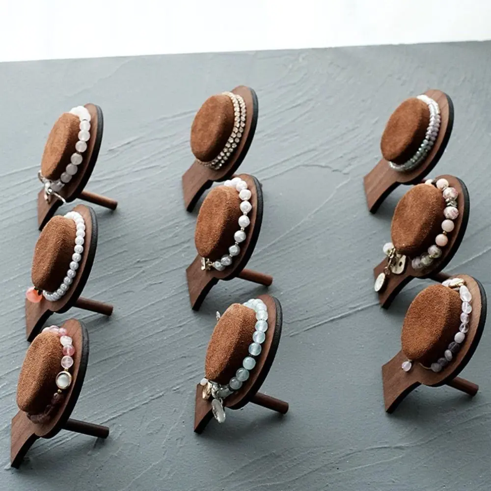 

Durable Wood Bracelet Tray Necklace Storage Case Jewelry Display Stand Organizer Ornaments Bracelet Display Rack Women