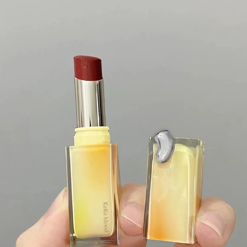 Rouge à Lèvres en Gelée de Clip Rouge Thé Brun, Baume Jules, Velours Facile à documenter, Gelée Naturelle Durable, Brcorporelle, Soins du Maquillage, Cosmétiques