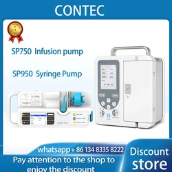 CONTEC Human or Veterinary Use Syringe Pump Infusion pump SP750 / SP950 LCD real-time Alarm Rechargable battery