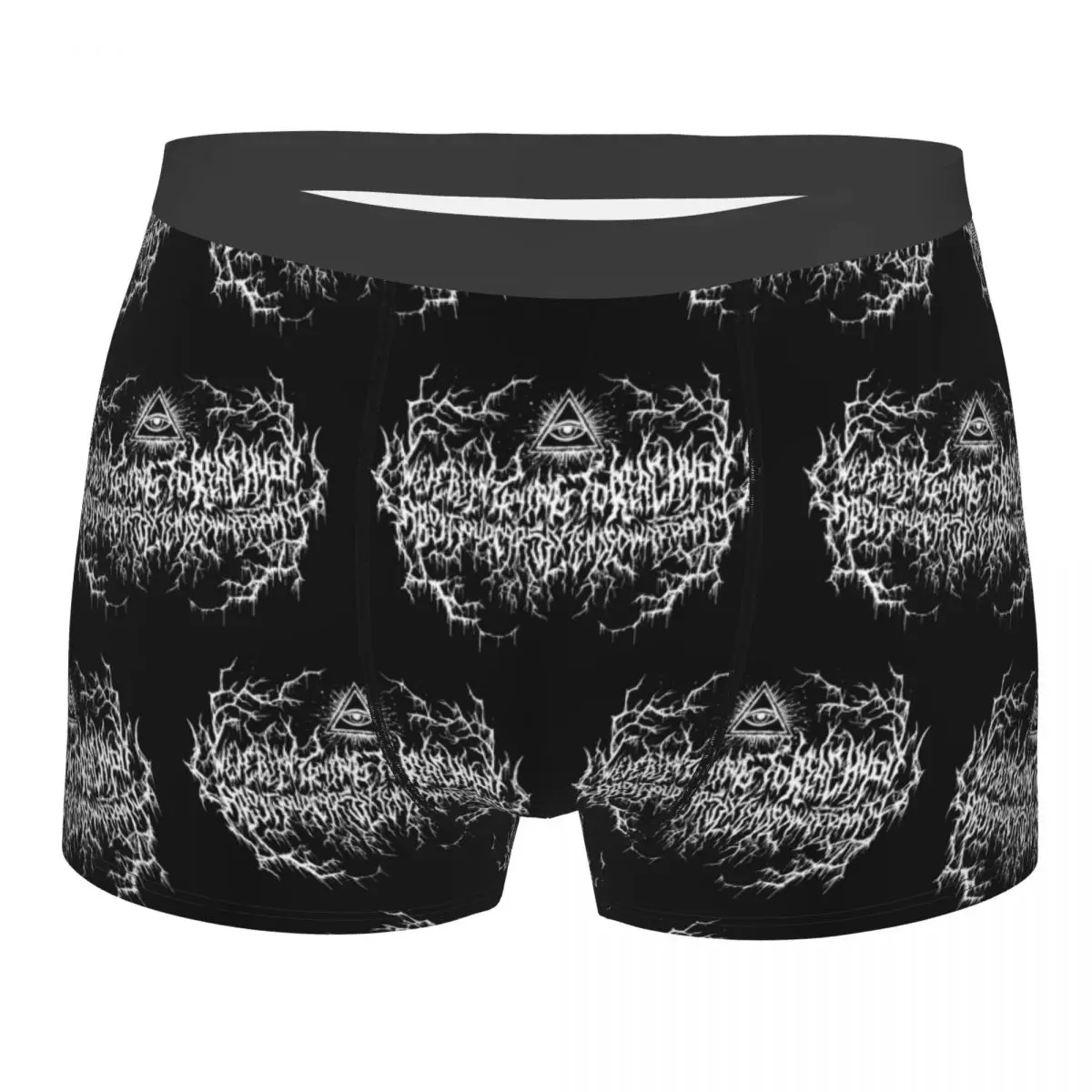 Boxer Underpants Shorts About Your Car's Extended Warranty Death Metal Logo Panties Men Breathable Underwear Man Gifts