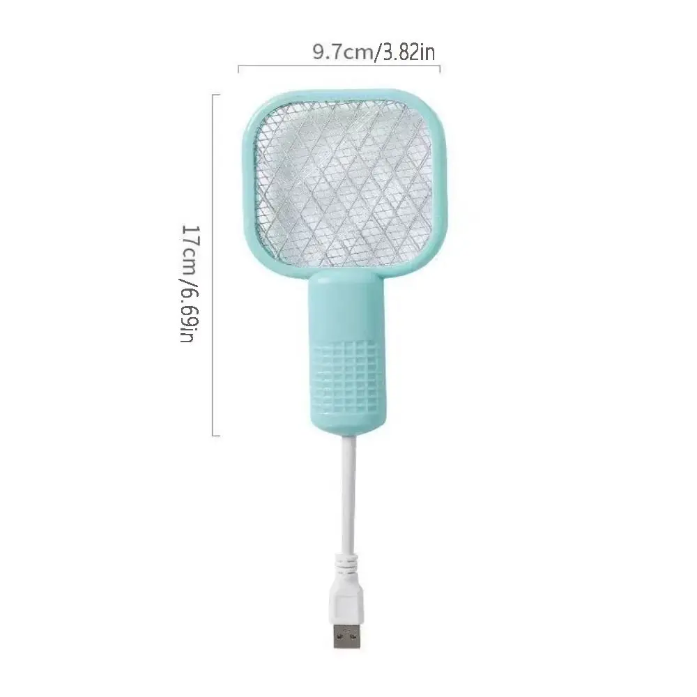 Pest Control USB Mosquito Swatter Trap Electric Shock Mini Insect Racket Portable UV Light Fly Bug Zapper Home Outdoor