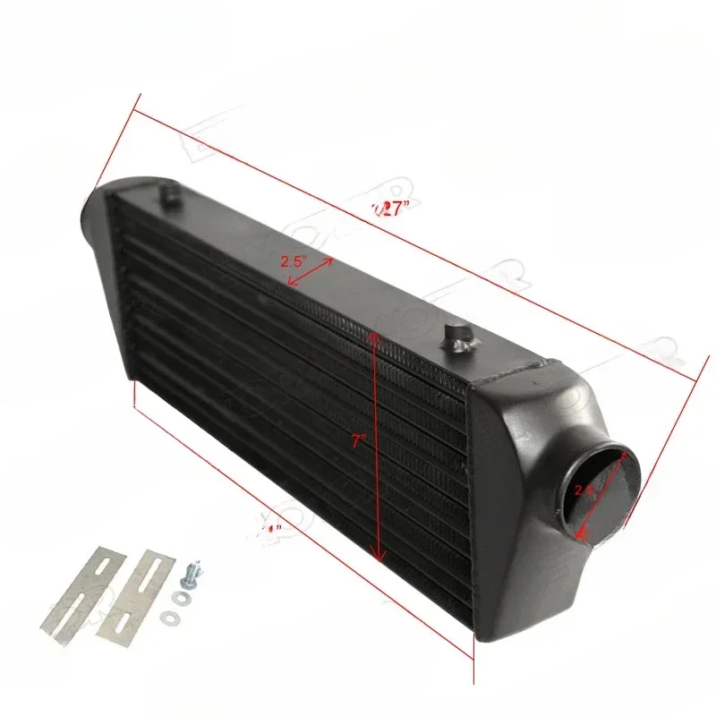 Universal intercooler duct kit 27x7x2.5 2.5 