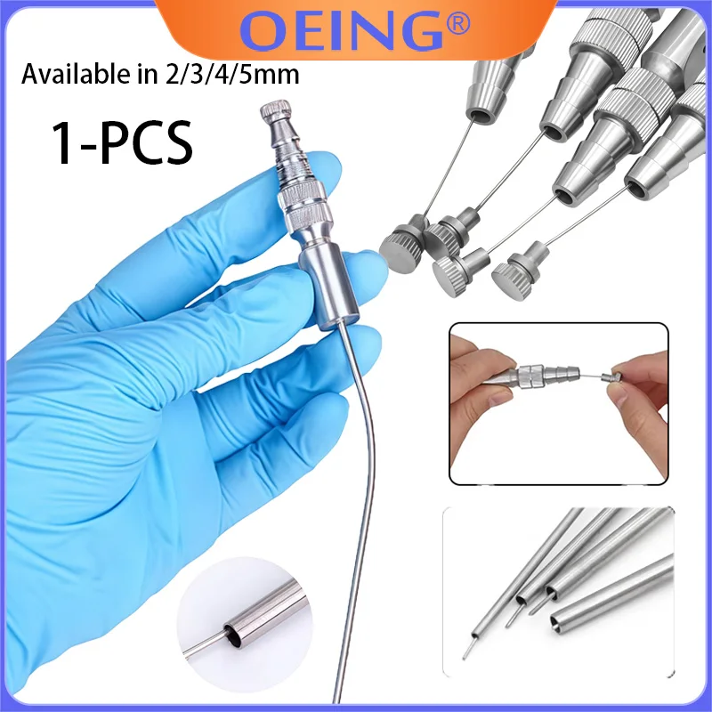 

1Pcs Dental Stainless Steel Saliva Ejector Tube; Adjustable Suction Tube for Implant Surgery; for Use with Dental Vacuum Systems