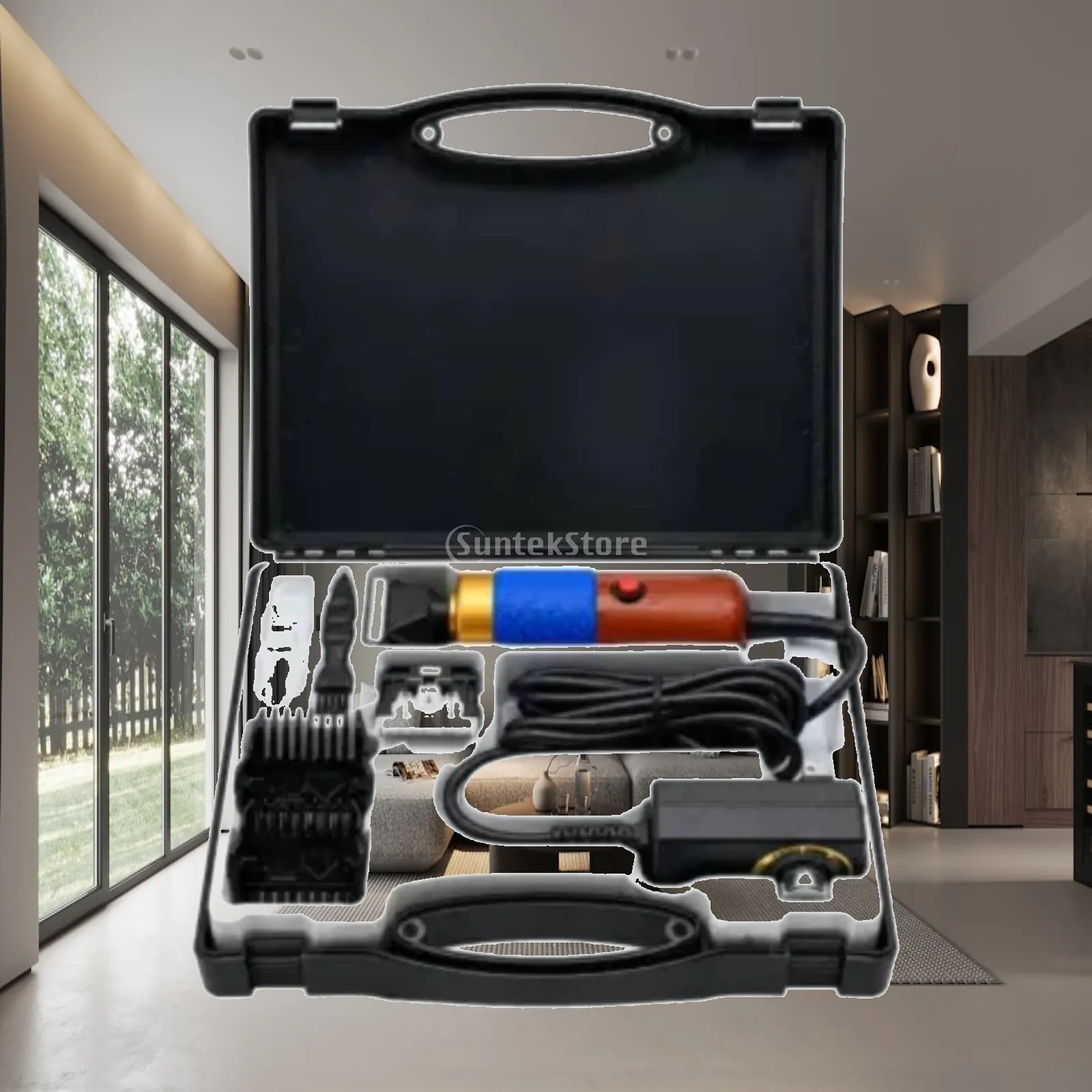 200W Carpet Trimming Machine for Rug Surface Finishing with Guard Combs and Lubricant Oil for Workshop Use