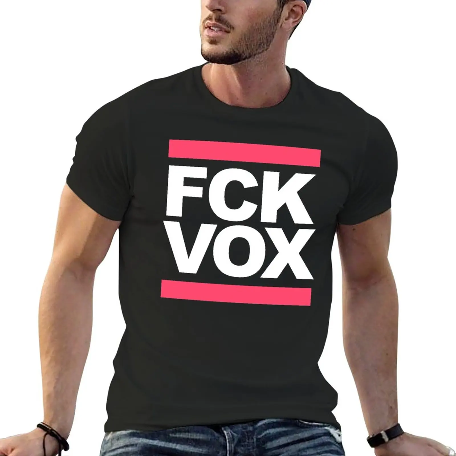 FCK VOX T-Shirt custom t shirt blank t shirts Anime t-shirt quick drying shirt black t shirts for men