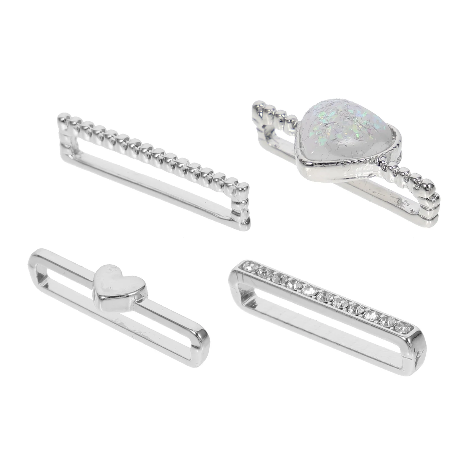 4Pcs Watchband Charms Durable Metal Ring Lightweight Compact Gift Choice Watch Band Decors Watch Band Charms Delicate Watchband