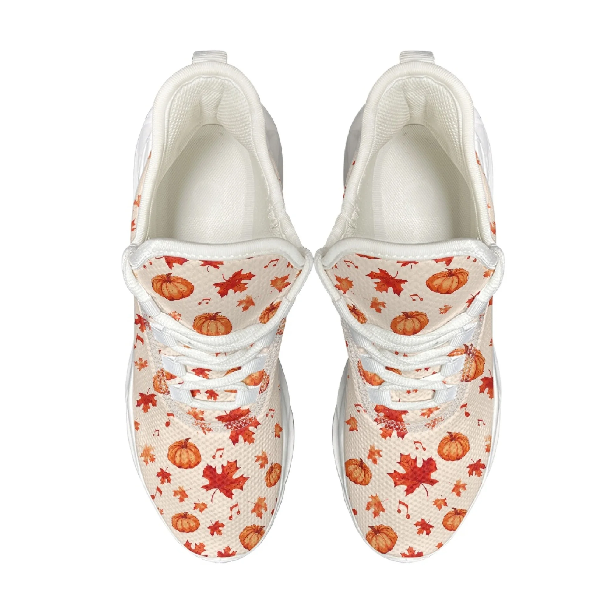 XIXIRIMIDO Walking Sports Shoes Wide Toe Running Shoes Thanksgiving Pumpkin Shoes for Woman Tenis Masculino Female Sneakers