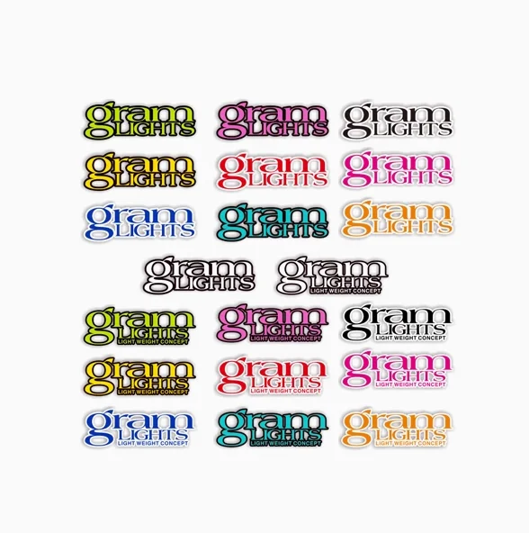 

Auto Wheel Tire Rims Sticker for Sponsor Modified Tape Racing Lights 57DR57c Wheel Sticker Decoration Decal