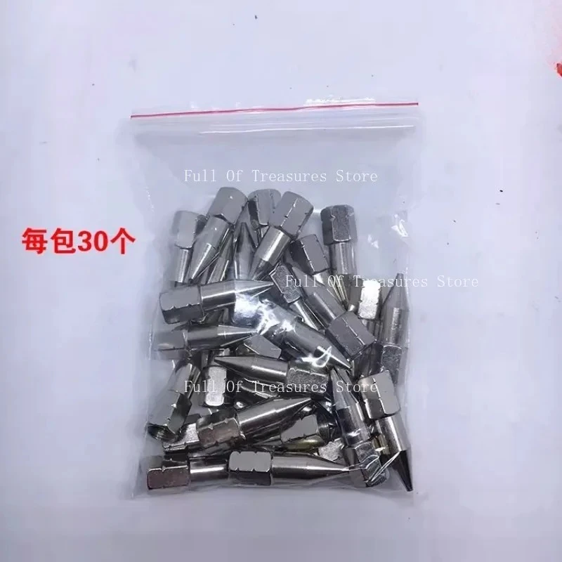 

Наконечник масляного пистолета, заостренное сопло, черно-белое масляное сопло, аксессуары для пневматической ручной машины для масла, 30 шт.