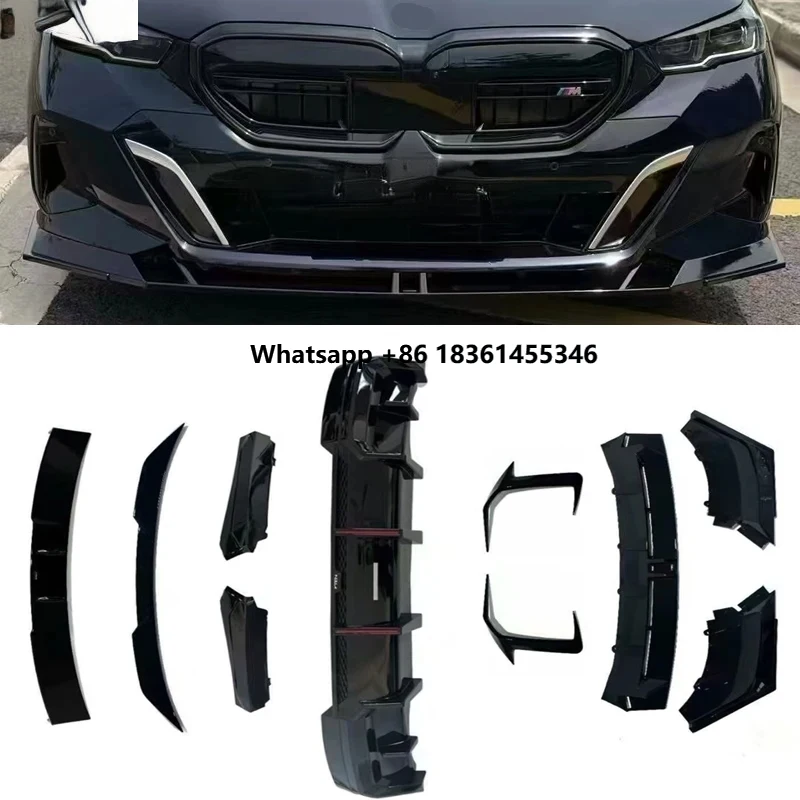 

For VTEN Style 2024 Car Body Kit PP Bright Plastic Front Lip Rear Diffuser Side Skirts Rear Spoiler