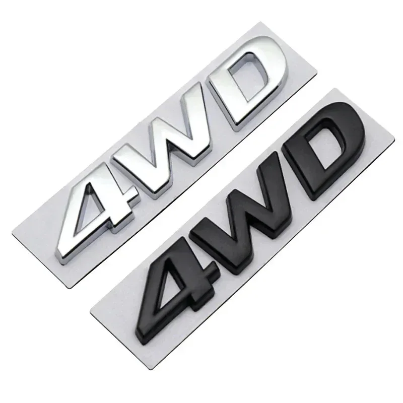 

3D Metal 4WD Logo Car Rear Trunk Fender Emblem Badge Sticker for Hyundai IX25 IX35 Tucson Santafe