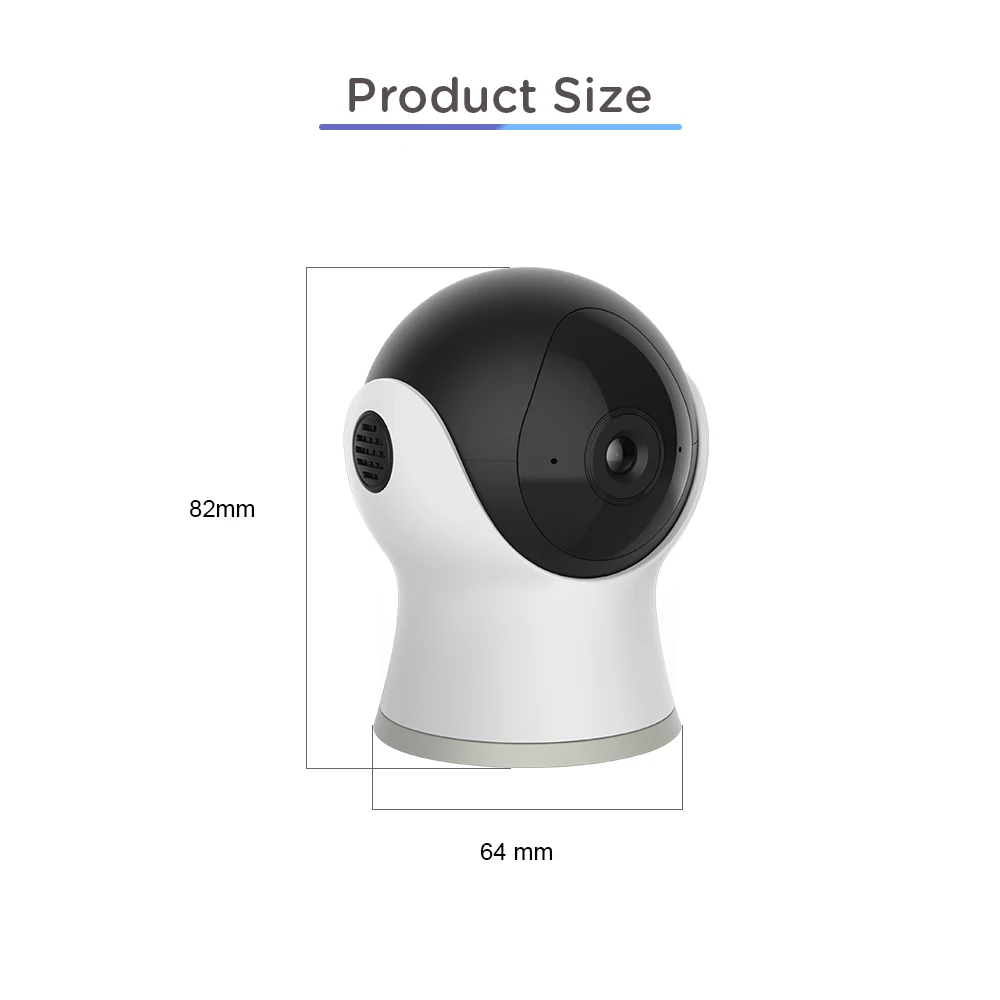 Imagem -05 - Laxihub-monitor de Bebê Mini Interior Câmera ip Detecção de Movimento Visão Noturna Vida Inteligente Vigilância Tuya Wi-fi 720p