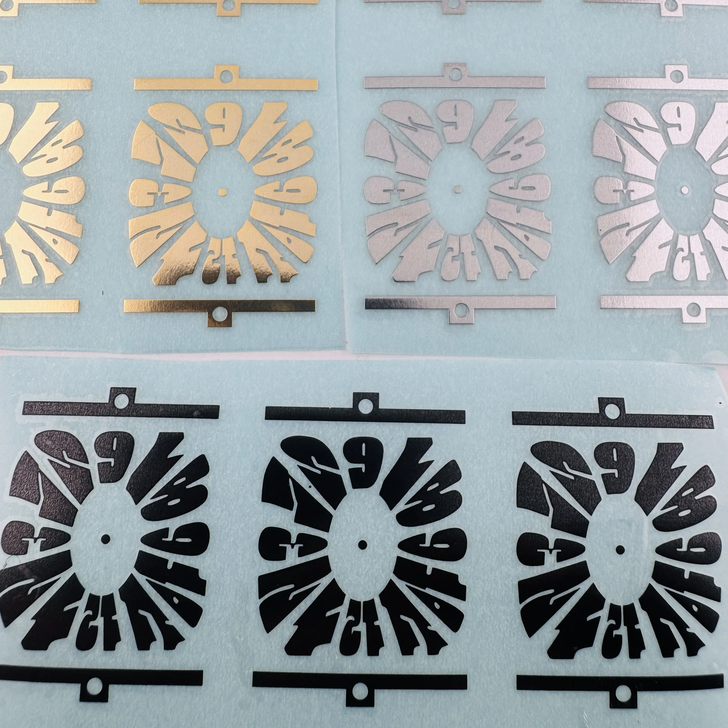 27mm Square Customized Digital Dial Stickers DIY Clock Face Personalization for Watch Customization