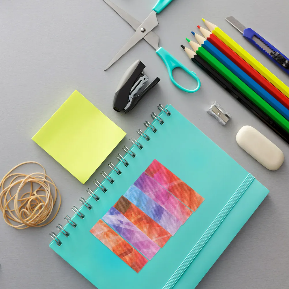 

24 шт. сенсорных полосок: цветные текстурированные успокаивающие наклейки для снятия стресса с рабочего стола, телефона, компьютера