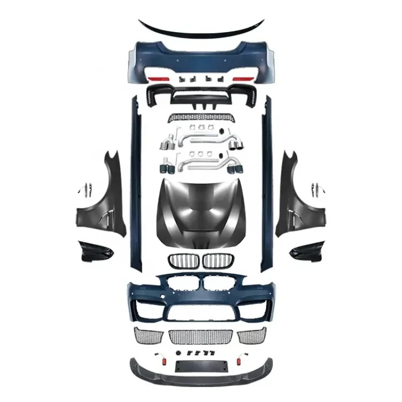 

Factory hot selling f10 body kit for 12-17 F10 upgrade to M4 front and rear bumper with grille body kit side skirts hood fender