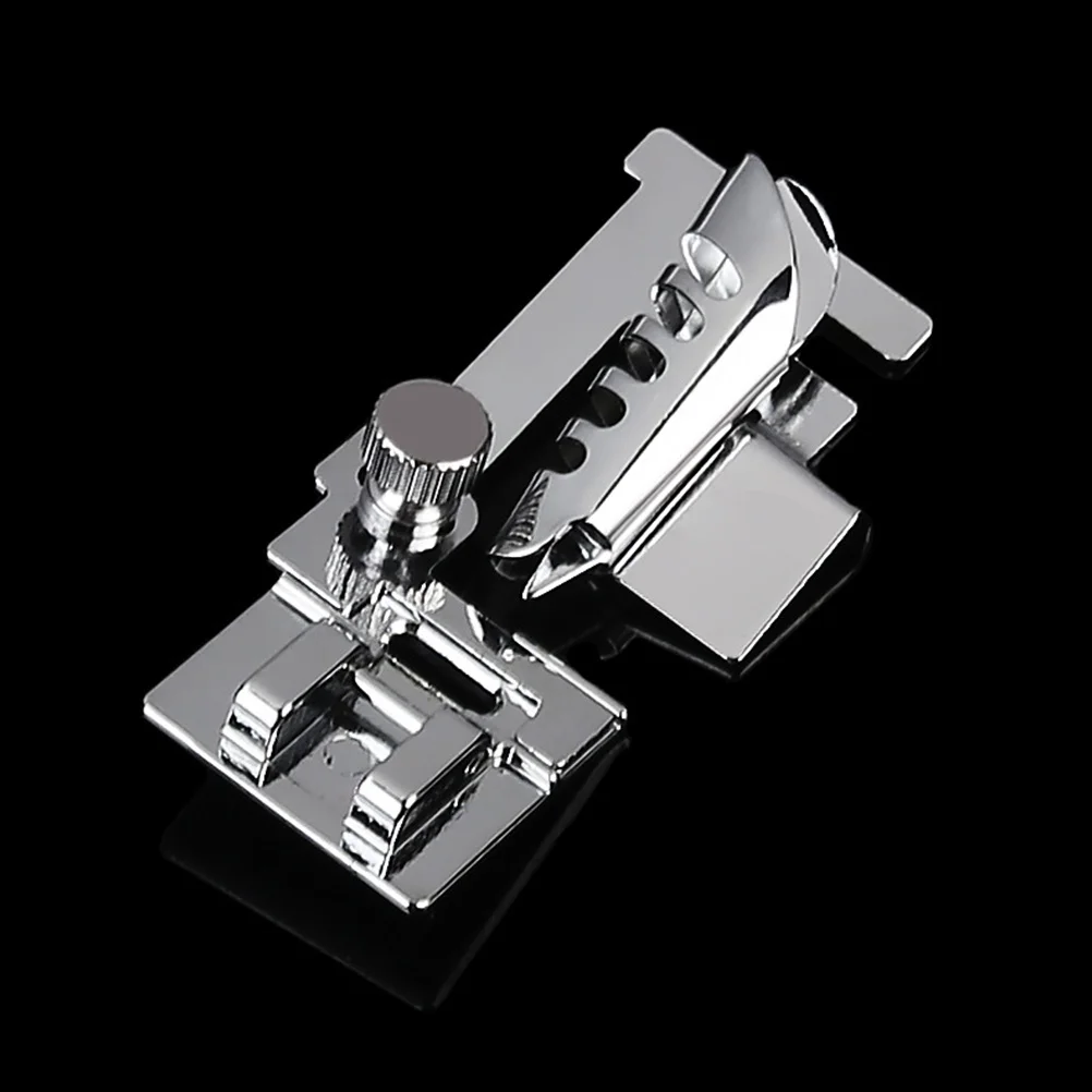 

2pcs Sewing Machine Presser Foot Rolled Hem Foot Metal Edge Binder For Lightweight Fabric Easy Install No Pre-Folding Required