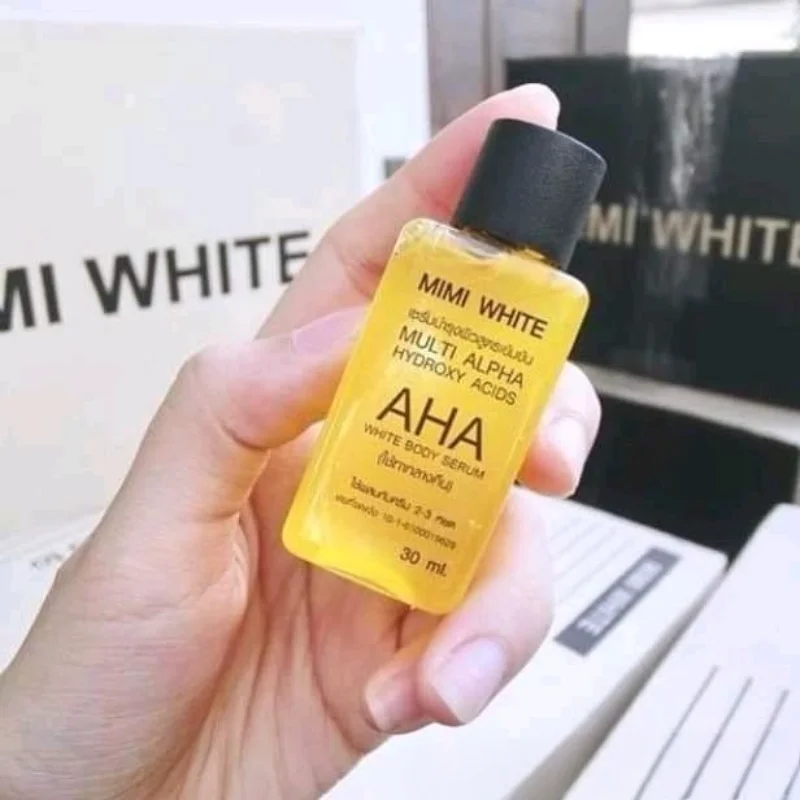 Sérum Facial de 30ml com AHA, Vitamina B e C, Sérum Iluminador para Manchas Escuras e Uniformização do Tom da Pele, Óleo Essencial Clareador para a Pe