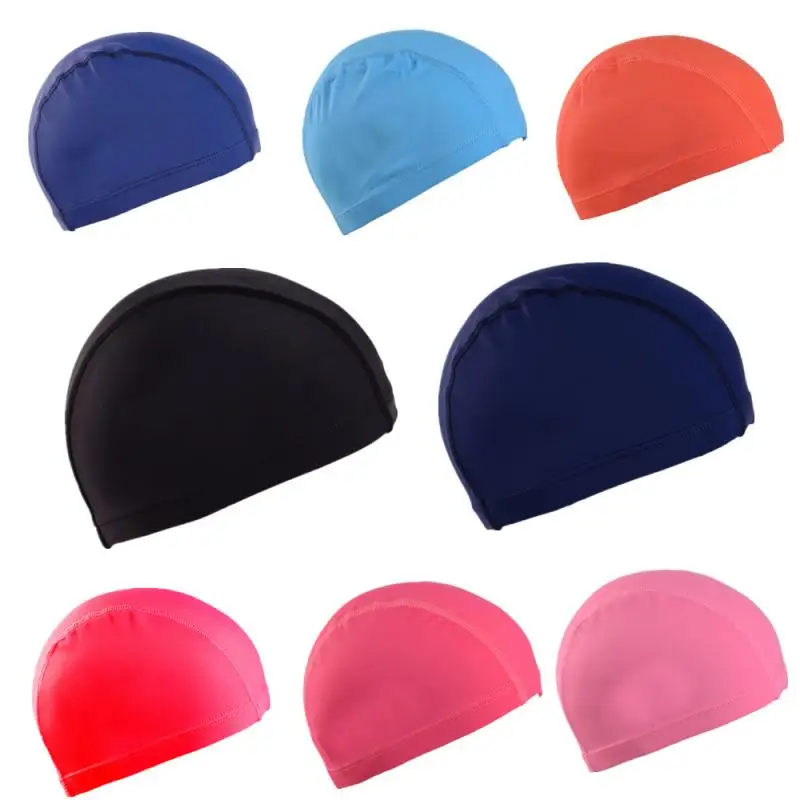 Ultra thin Bathing Caps Free Size Comfortable Swimming Caps For Men Women Elastic Nylon Ear Protection Long Hair Swimming Hat