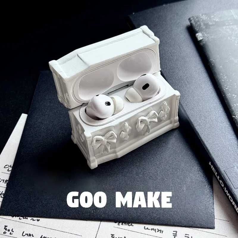 

Модный крутой чехол для наушников из полимерной смолы, индивидуальный дизайн, жесткий корпус, нишевый дизайн, для AirPods 1/2/3/4 Pro1/2/3, аксессуары для наушников