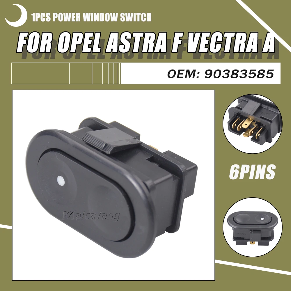 Passenger Electric Window Control Switch Button For Opel Astra F 1991-2005 Vectra A 1988-1995 Corsa B 1993-2002 90383585