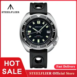 STEELFLIER Official SF770 Abalone Wristwatch NH35 Mechanical Movement Ceramic Bezel Swiss Luminous 20Bar Waterproof Luxury Watch