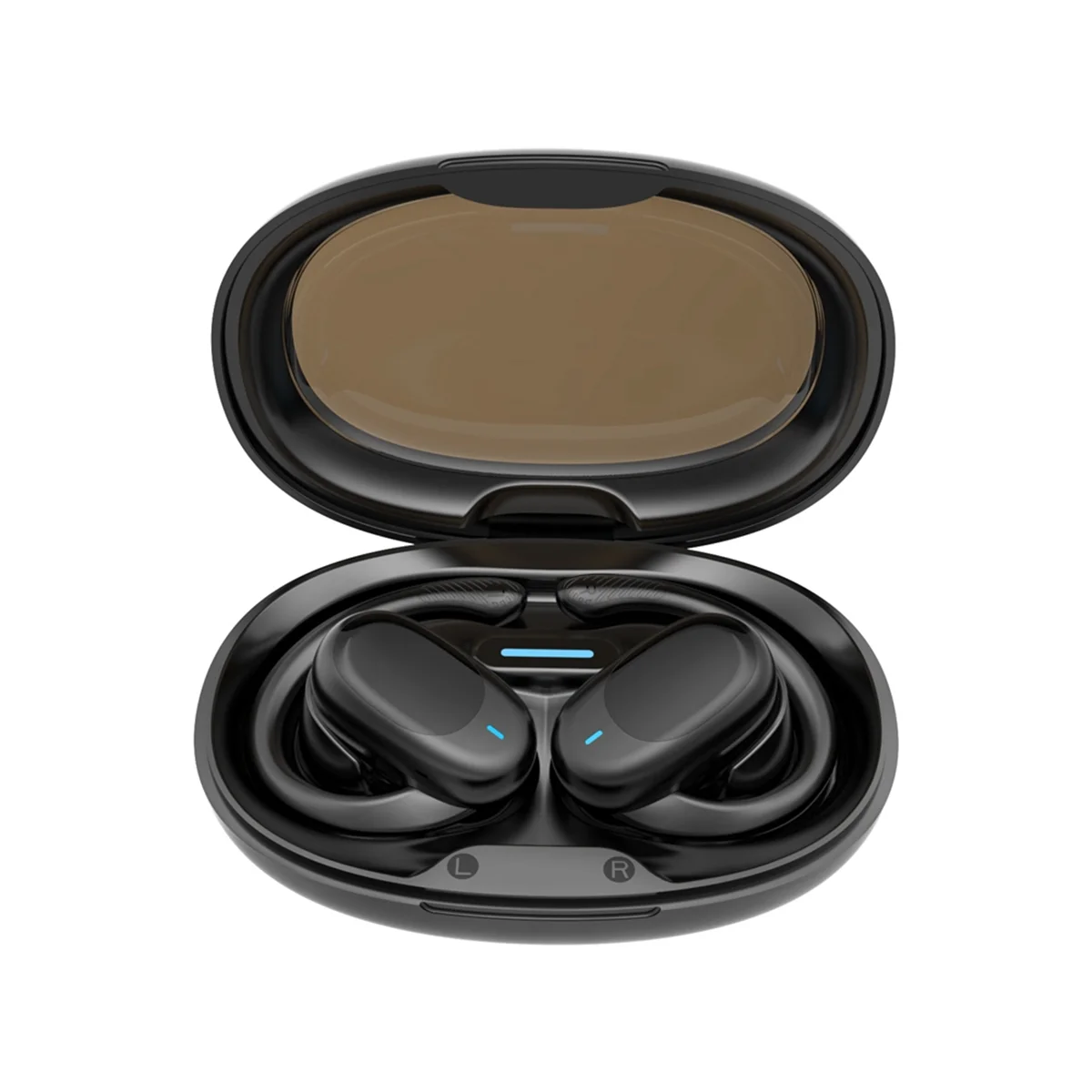 Auriculares inalámbricos de conducción de aire, cascos con Bluetooth 5,3, estéreo, carga inalámbrica