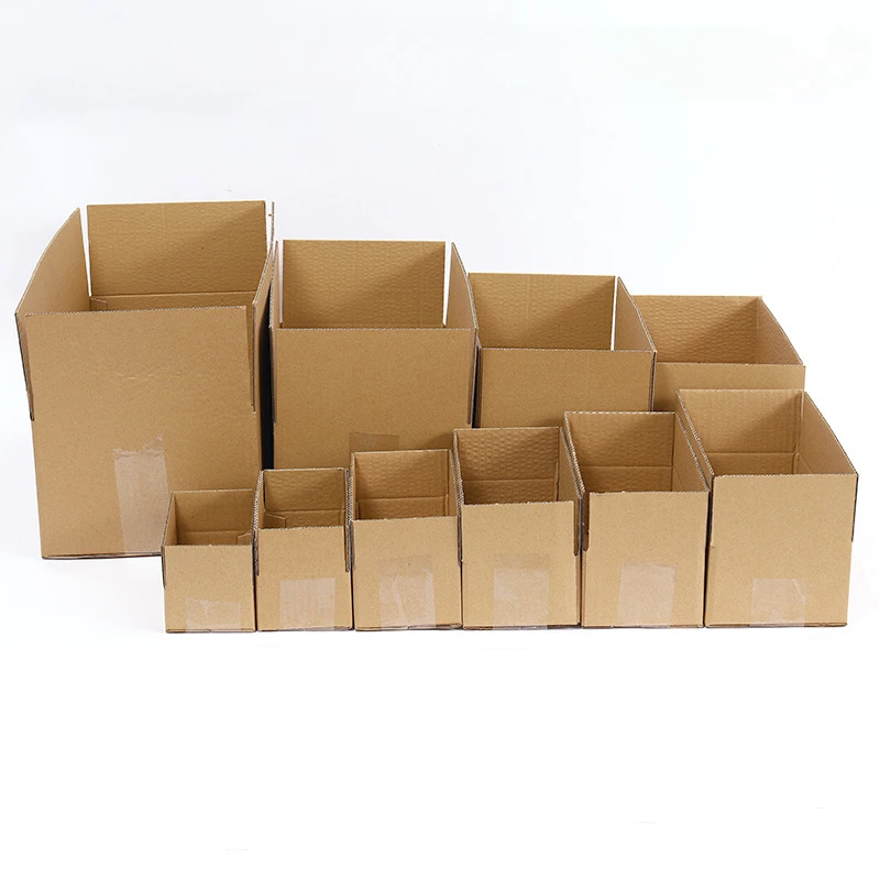 20pcs Express Packaging Box Shipping Storage Box Moving Paper Corrugated Large Cardboard Case Moving Packing Cartons Home Supply