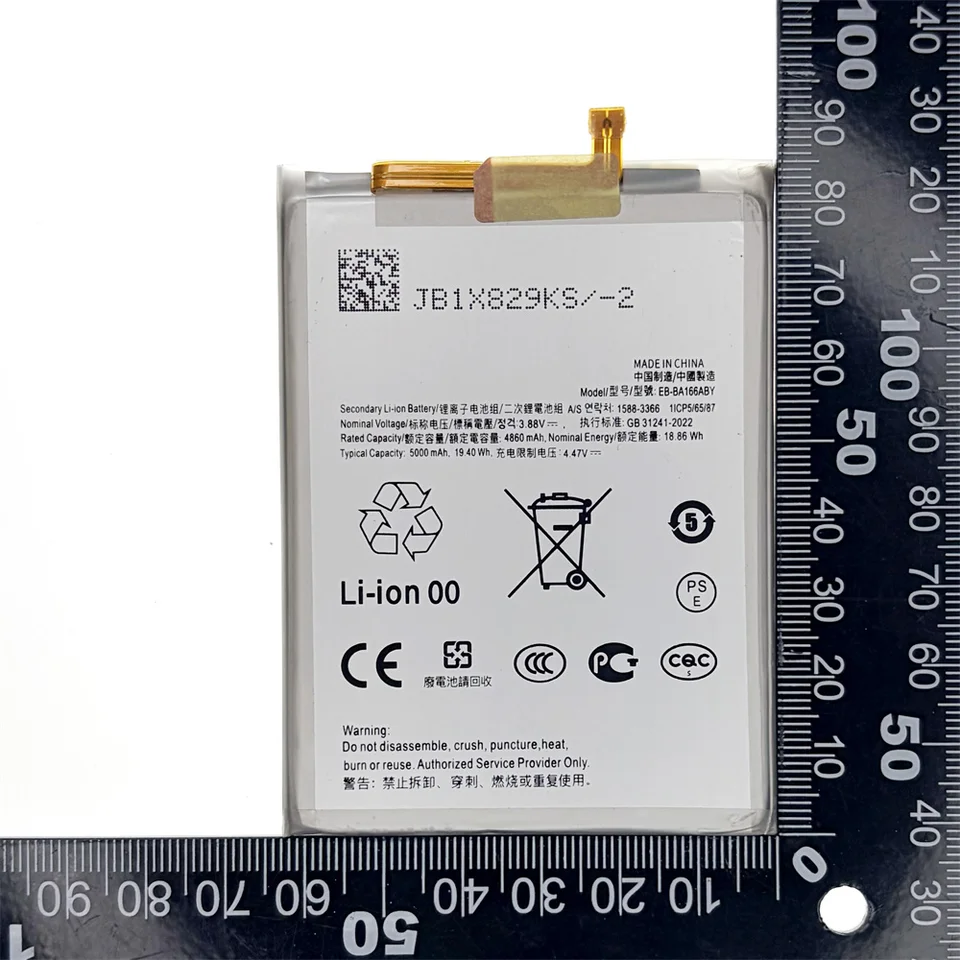 Batería de repuesto EB-BA166ABY de 5000mAh para Samsung Galaxy A16 5G SM-A166E, incluye herramientas gratis 3