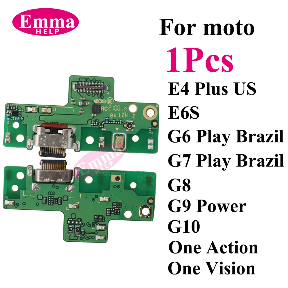 

USB-порт для зарядки для Moto E4 Plus, US E6S, G6, G7 Play, G8, G9 Power, G10, One Action, One Vision, гибкая плата разъема зарядного устройства