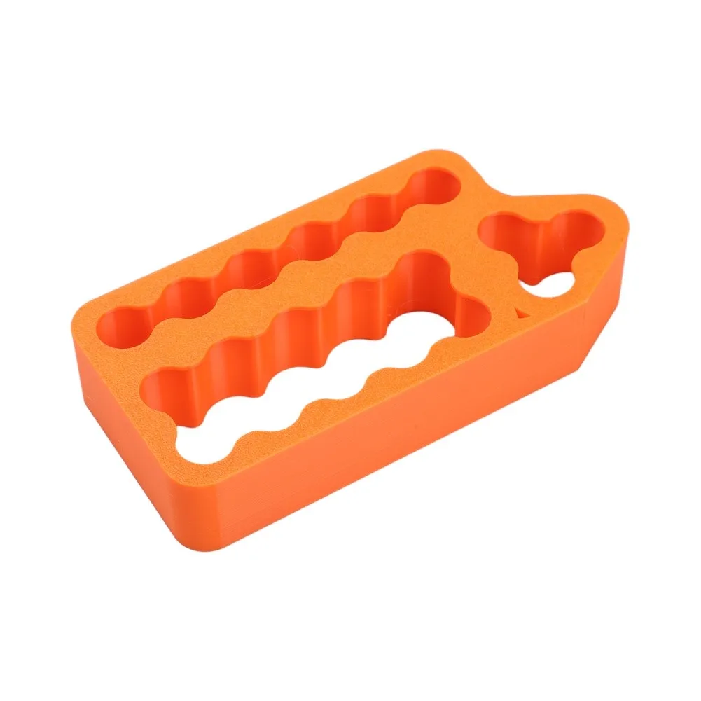 Orange 8 Slot Dual For Row Holder Fixture For 21700 Lithium Battery Spot Welding Jig DIY Pack Assembly Tool Orange