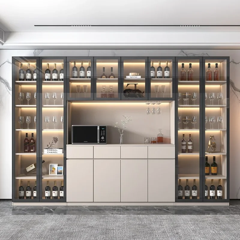 

Storage Kitchen Wine Cabinets High Display Wall Glass Living Room Home Estante Vinos European Wine Cabinets Furniture QF50JG