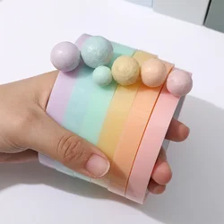 Macaron Colored Sticky Ball Tape 30m Sticky Decompression Ball Tape DIY Sticky Unzip Tape Toy for Kids Relax Gift Autism Anxiety