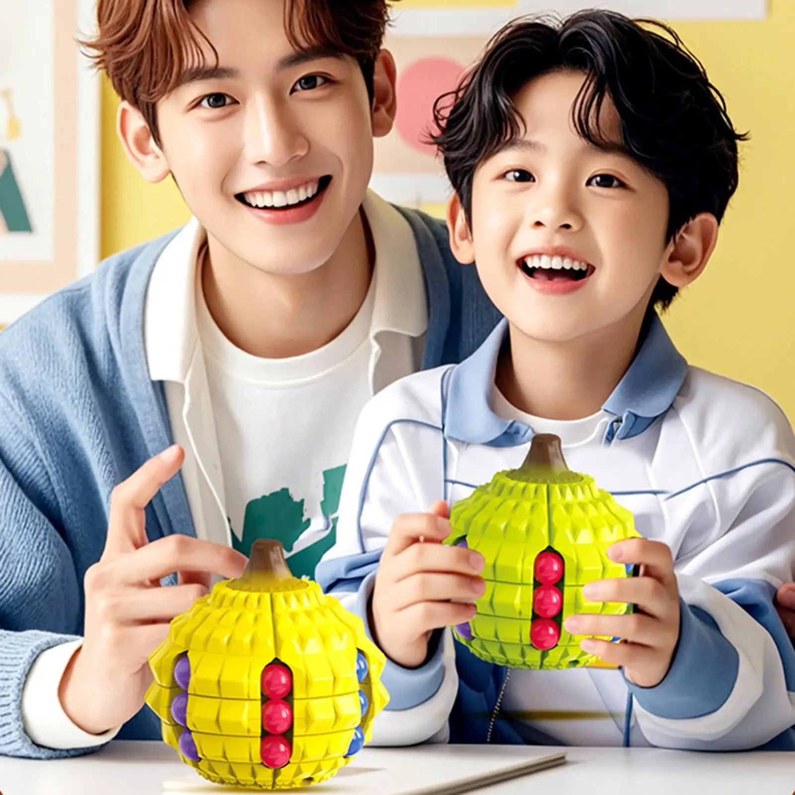 キューブスピナーゲームドリアン形状回転豆キューブパズルエンターテイメント鎮静ガジェット子供青少年男性女性家族