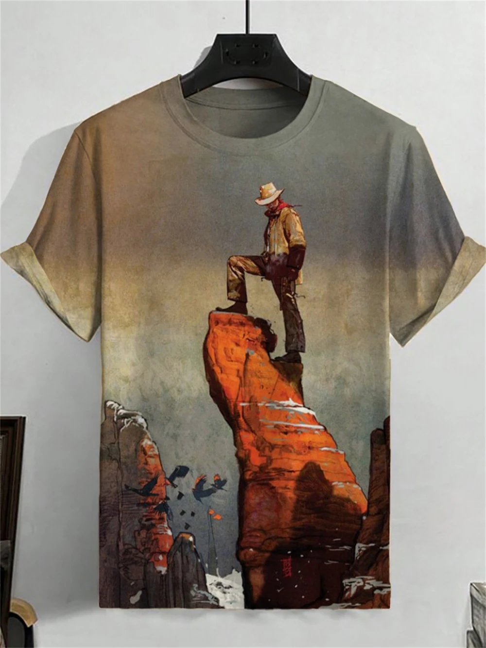 

Japanese Ukiyo-e Graphic T Shirt Man Animal Waves Sun 3D Printed T-Shirts Casual Short Sleeve Tees Outdoor Oversized O-Neck Tops