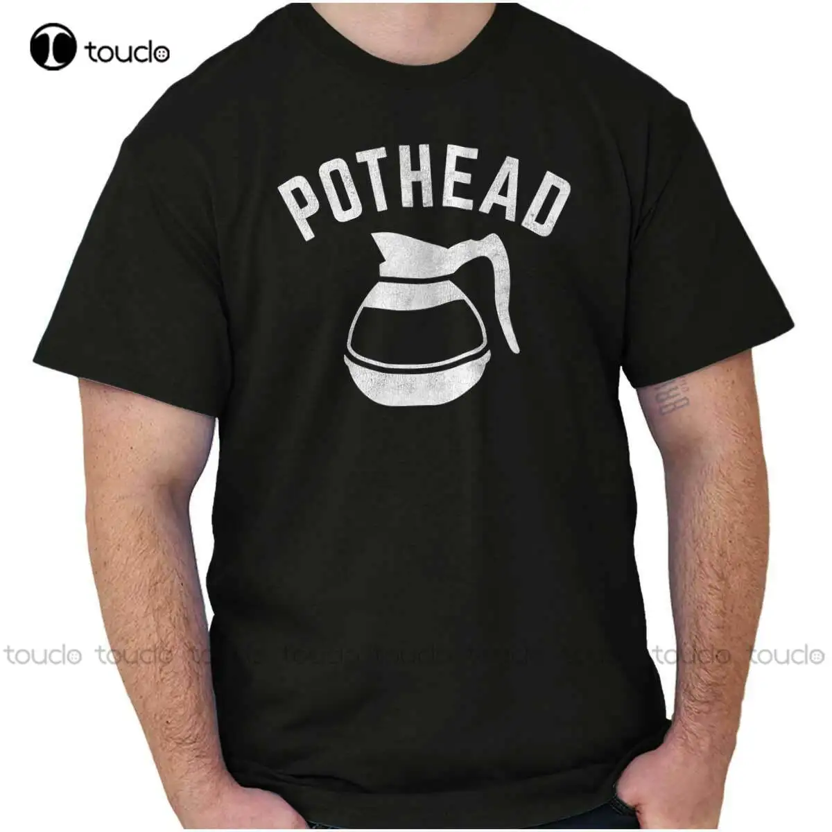 New Pothead Coffee Stoner 420 Caffeine Weed Joke Womens Or Mens Crewneck T Shirt Tee Cotton T Shirt Tee Fashion Funny New