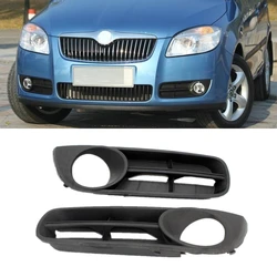 For Skoda Fabia MK2 Roomster 2007 2008 2009 2010 2010 Car-Styling Front Bumper Lower Grille Grill Fog Lights Hole Lamp Cover